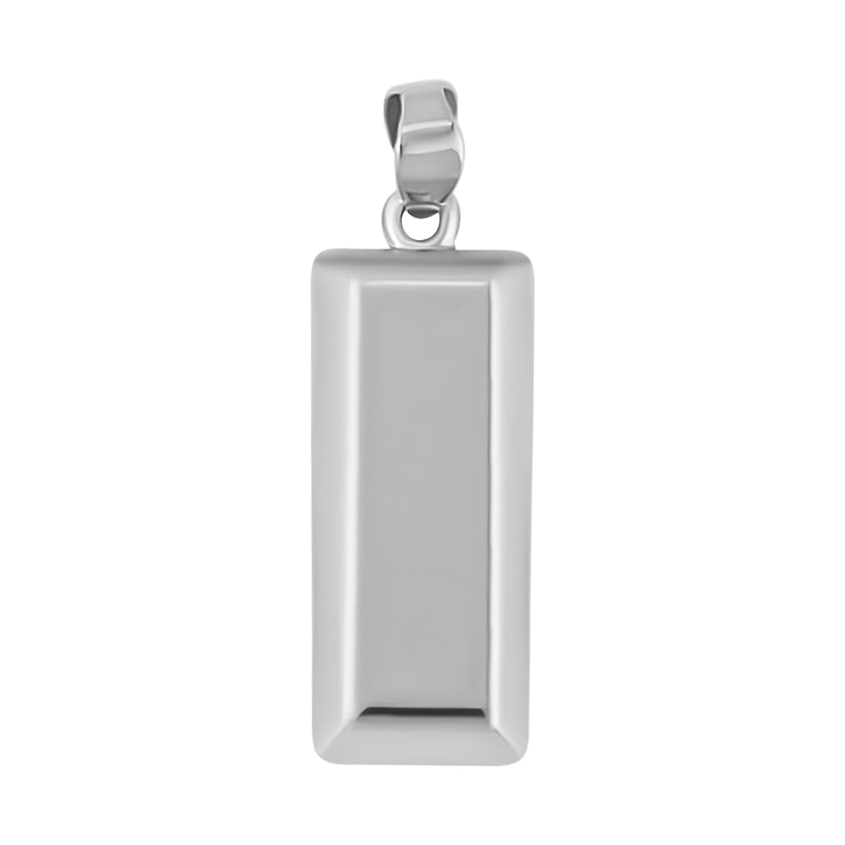 950 Platinum Electroform Bar Ingot Pendant 3.75 Grams