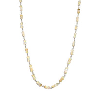 Ethiopian Welo Opal Beaded Necklace 20 Inches in Sterling Silver 22.10 ctw