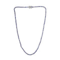 Tanzanite Tennis Necklace 18 Inches in Vermeil Yellow Gold Over Sterling Silver 11.00 ctw - Sticky add to cart bar