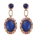 Karis Mojave Purple Turquoise Earrings in 18K RG Plated 12.40 ctw - Sticky add to cart bar