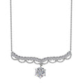 Moissanite Necklace 18 Inches in Platinum Over Sterling Silver 3.85 ctw - Sticky add to cart bar