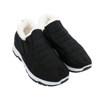 Black PVC Sole Non-Slip Winter Shoes (7-7.5)