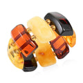 Multi Color Amber Beaded Stretch Ring - Sticky add to cart bar