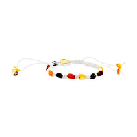Multi Color Amber Light Bracelet - White Thread (Adjustable)