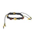 Multi Color Amber Light Stretch Bracelet - Black Thread - Sticky add to cart bar