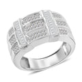 14K White Gold Diamond (G-H, I1) Ring (Size 10.0) (7.60 g) (Del. in 10-15 Days) 1.00 ctw - Sticky add to cart bar