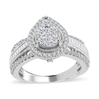 10K White Gold Diamond Bridal Ring 5 Grams (Del. in 10-15 Days) 1.00 ctw