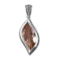 Artisan Crafted Morganique Quartz (Triplet) Fancy Pendant in Sterling Silver 7.50 ctw