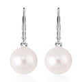 Shell Pearl Lever Back Earrings in Sterling Silver - Sticky add to cart bar