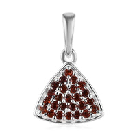 Mozambique Garnet Pendant in Sterling Silver 0.25 ctw