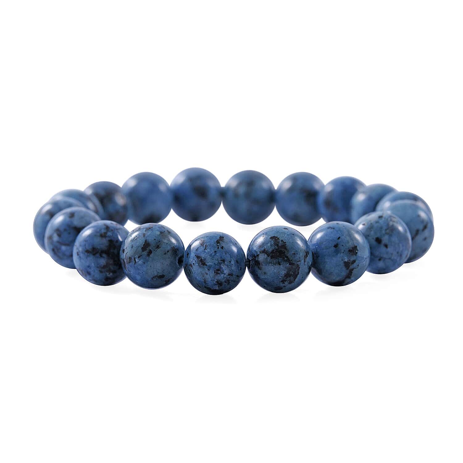 Blue Jasper Beaded Stretch Bracelet, Stretchable Beads Bracelet, Jasper Bracelet, Adjustable Bracelet, Birthday Gifts 10mm 100.00 ctw