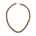 Red Jasper Mesh Work Beaded Necklace 18 Inches in Sterling Silver 250.00 ctw - Sticky add to cart bar