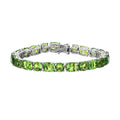 Chartreuse Quartz (Triplet) Tennis Bracelet in Platinum Over Sterling Silver (7.25 In) 42.25 ctw - Sticky add to cart bar