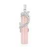 Rose Quartz With Dragon