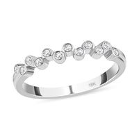 Iliana 18K White Gold Diamond (G-H, SI1) Ring (Size 6.0) 0.15 ctw