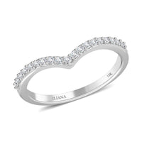 Iliana 18K White Gold G-H SI Diamond Heart Ring 0.20 ctw