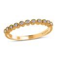 Doorbuster Iliana 18K Yellow Gold Diamond (G-H, SI1) Band Ring 0.20 ctw - Sticky add to cart bar