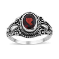 Bali Legacy Mozambique Garnet Ring in Sterling Silver (Size 10.0) 2.00 ctw - Sticky add to cart bar