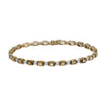 Luxoro 14K Yellow Gold Premium Tanzanite and Moissanite Bracelet (6.50 In) 4.60 Grams 10.00 ctw - Sticky add to cart bar