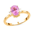 Certified & Appraised Iliana 18K Yellow Gold AAA Patroke Kunzite and G-H SI Diamond Ring 1.75 ctw - Sticky add to cart bar