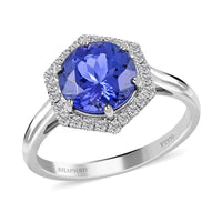 Certified Rhapsody 950 Platinum AAAA Tanzanite and E-F VS Diamond Ring 5.65 Grams 3.00 ctw (Del. in 15-20 Days)