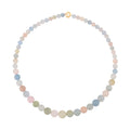10K Yellow Gold Magnetic Lock Multi Beryl Beaded Necklace 20 Inches 331.00 ctw - Sticky add to cart bar