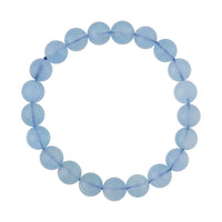 AAA Espirito Santo Aquamarine 8-10mm Beaded Stretch Bracelet 115.00 ctw