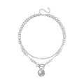 Freshwater Cultured Pearl Double Strand Necklace 20-22 Inches in Silvertone - Sticky add to cart bar