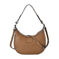 Brown Genuine Leather Crossbody Bag (13"x4"x9.8") with Shoulder Strap (47") - Sticky add to cart bar