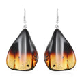 Baltic Amber Wave Design Earrings in Sterling Silver - Sticky add to cart bar