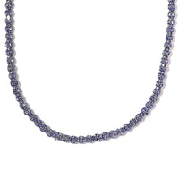Tanzanite Necklace 18 Inches in Platinum Over Sterling Silver 22.25 ctw