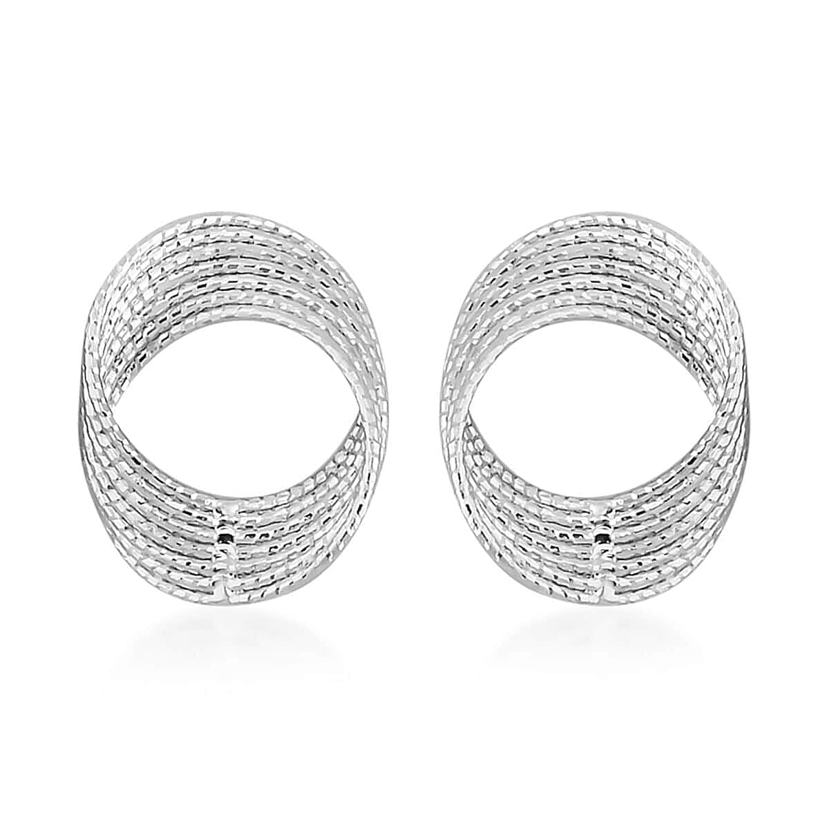 950 Platinum Wide Earrings 2.70 Grams