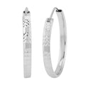 950 Platinum Electroform Hoop Earrings 5.20 Grams - Sticky add to cart bar
