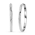 950 Platinum Electroform 6.5mm Hoop Earrings 8 Grams - Sticky add to cart bar