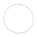 950 Platinum 6.35mm Beaded Link Chain Necklace with 14mm Lobster Lock 22 Inches 27.50 Grams - Sticky add to cart bar