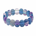 Multi Fluorite Stretch Block Bracelet 145.50 ctw - Sticky add to cart bar