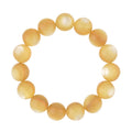 Brazilian Golden Lepidolite Beaded Stretch Bracelet 315.00 ctw - Sticky add to cart bar