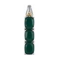 Karis Verde Onyx 6.35 ctw 3 Stone Pendant in 18K YG Plated and Platinum Bond - Sticky add to cart bar