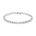 Simulated Diamond Bracelet in Silvertone (8.00 In) 11.25 ctw - Sticky add to cart bar