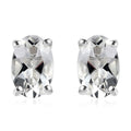 Brazilian Petalite Solitaire Stud Earrings in Sterling Silver 0.75 ctw - Sticky add to cart bar