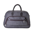 TLV Gray Color Faux Leather Travel Bag (21.26"x8.66"x13.39") with Handle Drop (5.5") & Shoulder Strap (40") - Sticky add to cart bar