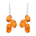Baltic Amber 3 Drop Earrings in Sterling Silver - Sticky add to cart bar