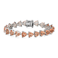 Morganique Quartz Bracelet in Platinum Over Sterling Silver (6.50 In) 26.50 ctw