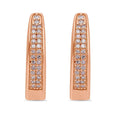 Natural Pink Diamond I3 Hoop Earrings in Vermeil Rose Gold Over Sterling Silver 0.25 ctw - Sticky add to cart bar