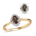 One Time Only Luxoro 10K Yellow Gold Premium Bekily Color Change Garnet, Diamond (0.15 cts) Ring (Size 10.0) 0.70 ctw - Sticky add to cart bar