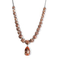 Morganique Quartz (Triplet) Drop Necklace 18 Inches in Platinum Over Sterling Silver 51.40 ctw - Sticky add to cart bar