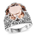 Artisan Crafted Morganique Quartz (Triplet) Solitaire Ring in Sterling Silver 10.65 ctw - Sticky add to cart bar