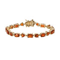 Premium Tangerine Kyanite Bracelet in Vermeil Yellow Gold Over Sterling Silver (7.25 In) 15.60 ctw - Sticky add to cart bar
