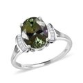 Luxoro 10K White Gold Premium Green Tanzanite and G-H I3 Diamond Ring 3.25 ctw (Del. in 5-7 Days) - Sticky add to cart bar