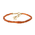 Tangerine Kyanite Beaded Bracelet in 14K Yellow Gold Over Sterling Silver (7.25 In) 28.00 ctw - Sticky add to cart bar